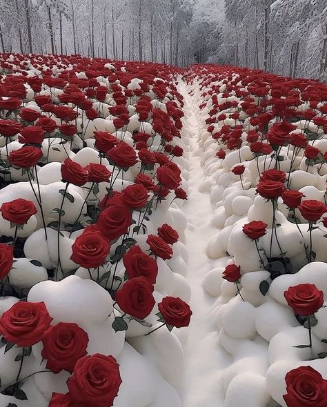 World Underwater, Pretty Flowers Pictures, Snow Rose, Frozen Rose, Glowing Flowers, Flowers Photography Wallpaper, Nothing But Flowers, Pretty Landscapes, Painting Inspo