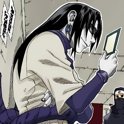 Orochimaru Pfp, Orochimaru Manga, Orochimaru Fanart, Naruto Manga Icon, Naruto Orochimaru, Kid Naruto, Naruto Icon, Pain Naruto, Anime Tutorial