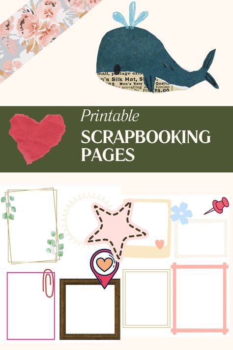 These scrapbooking pages are multipurpose from crafting and scrapbooking to using as year end memory books. These are ready to print and fill with stickers, pictures and drawings! Stickers Pictures, Holiday Bulletin Boards, Weekly Newsletter Template, Library Labels, Open House Invitation, Reading Vocabulary, Love Scrapbook, Middle School 6th Grade, Scrapbooking Pages