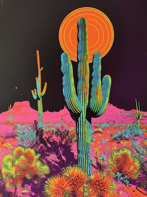 PRICES MAY VARY. Cactus Wall Art Size：12x16 inches,16x24 inches,24x32 inches,（framed or unframed canvas desert decor cactus trippy posters）Infuse your home with the beauty of the desert landscapes with our stunning desert wall art and striking cactus decor. Sunset Pictures Cactus Bathroom Decor:Crafted on specialized canvas, our pink bathroom pictures wall decor psychedelic posters durability and long-lasting beauty.ensuring it remains a focal point in your home decor or office decor for years t Trippy Garden Art, Wall Art Bedroom Green, Retro Art Inspiration, Sunset Cactus Painting, Cute Graphic Design Prints, Y2k Prints For Wall, Desert Room Decor, Trippydraws Art, Cactus Color Palette