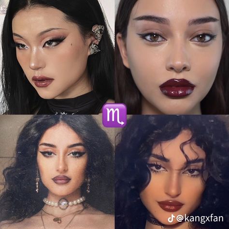 Scorpio Venus Makeup, Aquarius Rising Makeup, Scorpio Rising Makeup, Venus Makeup, Scorpio Makeup, Venus Scorpio, Zodiac Makeup, Scorpions Zodiac, Aquarius Rising