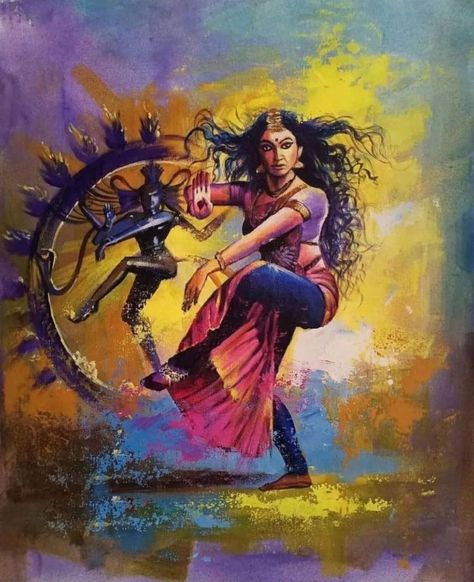 Shiva Nataraja, Indian Art Gallery, Dance Paintings, Incredible Art, Beautiful Art Paintings, Goddess Artwork, Small Canvas Art, Indian Paintings, Indian Art Paintings