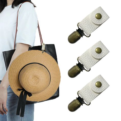 Hat Clip For Travel, Modern Handbag, Latest Handbags, Hat Clip, Travel Hat, Hat Bag, Leather Hat, Hat Clips, Trendy Handbags