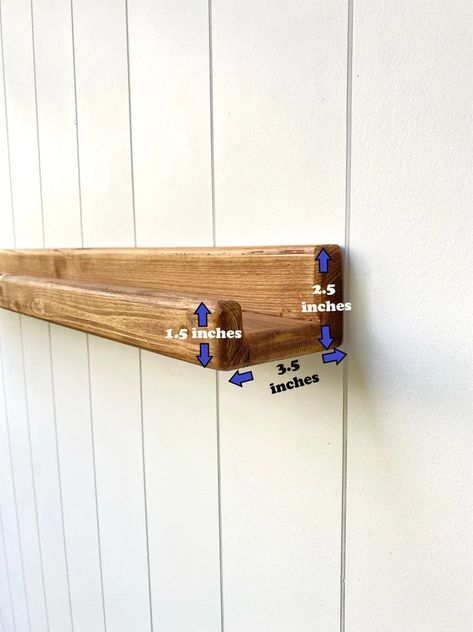 Wooden Ledge On Wall, Bathroom Ledge Shelf, Floating Shelves Picture Frames, Floating Ledge Shelves, Picture Shelf Wall, Shelf Gallery Wall, Family Photos Wall Decor, Frame Shelves, Ledge Shelves