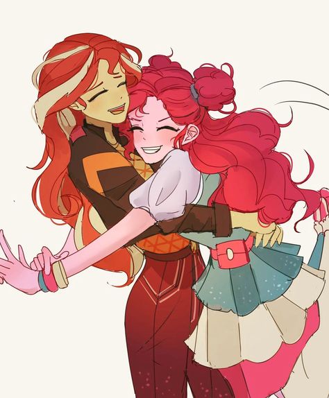 Human Sunset Shimmer, Human Pinkie Pie, Fluttershy Rarity, Equestria Girl, Mlp Fan Art, My Little Pony Comic, Mlp Equestria Girls, My Little Pony Characters, My Little Pony Drawing