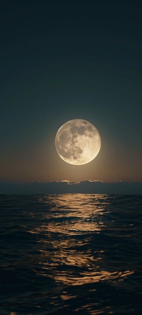 Moon And Water Aesthetic, Moon Sea Aesthetic, Moon And Ocean Aesthetic, Moon Asthetics Photos, Moon Sea Night, Moon Homescreen, Selenophile Aesthetic, Night Sky Beach, Luna Core