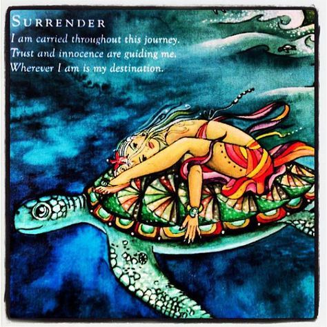 Surrender quote Angel Blessings, Spiritual Love, Creation Story, Yoga Mindfulness, A Beautiful Mess, Turtle Art, Words Worth, Perfection Quotes, Beautiful Mess