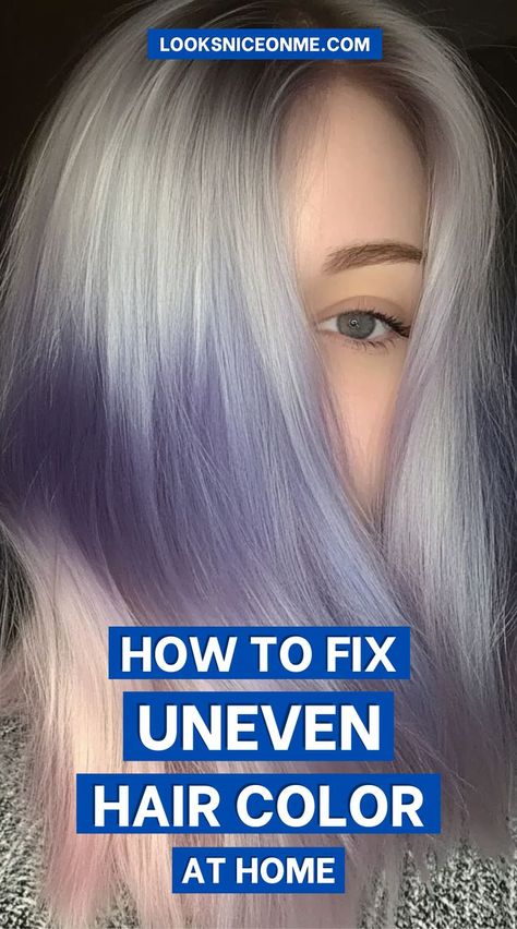 Get your hair color even again! Check out these tips for fixing uneven color, including the best tools and techniques to restore a balanced, natural look Uneven Hair, Hair Color At Home, Mirror Image, Natural Look, The Deep, Fix It, New Color, Hair Color, At Home