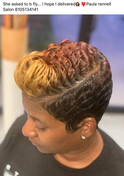 Short Sassy Hair Black Women With Color, Short Relaxed Hairstyles Shaved Sides, Natural Hair Cuts For Black Women, Simple Short Hairstyles, Finger Waves Short Hair, Natural Hair Haircuts, Short Weave Hairstyles, Short Relaxed Hairstyles, Short Curly Hairstyles For Women