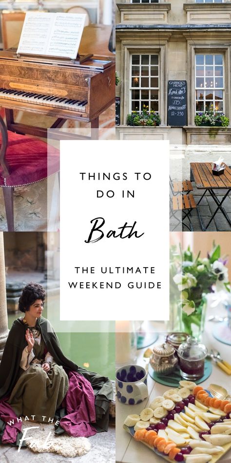 I’m so excited to share this travel guide to Bath! Things to do in Bath. The best walking tour. What to do in Bath. Fashion Museum, Roman Baths, Where to eat and where to drink in 3 days in Bath. FAQ: What is Bath in London? How long do you need in Bath UK? Is Bath England worth visiting? | What the Fab | Travel Guide Bath Things To Do, Things To Do In Bath England, What To Do In The Bath, Day Trip Outfit, Things To Do In Bath, Best Beaches In Maui, Visit Bath, Scotland Travel Guide, Fashion Museum