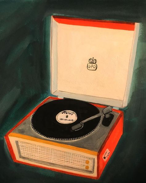 Vintage Record Player, Illustration Art Girl, Record Player, Simple Life, Visual Design, Art Girl, Illustration Art, On Instagram, Instagram