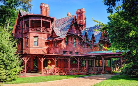 Mark Twain Library | InsideHook Mark Twain House, Adventures Of Tom Sawyer, Huckleberry Finn, Philip Johnson, Ville New York, Historic Mansion, Sell My House, Tom Sawyer, House Museum