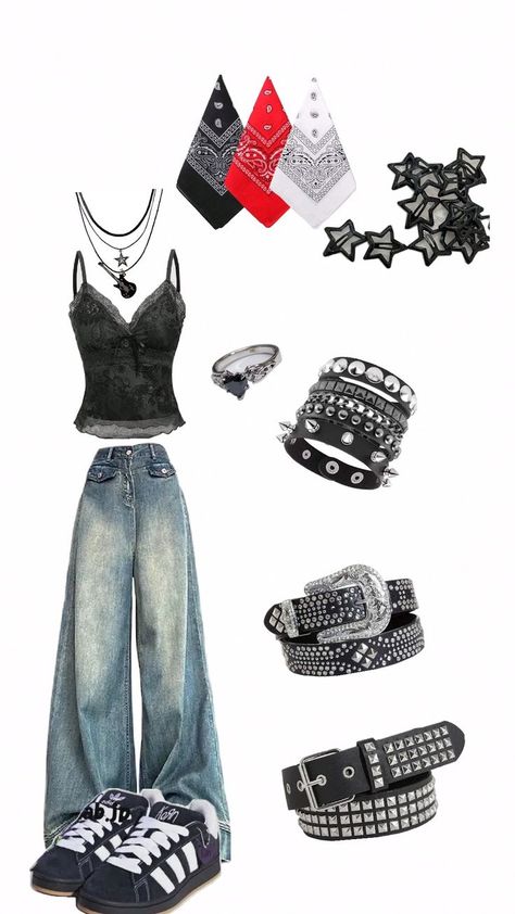 grunge~emo~alt fit Soft Emo Aesthetic Outfit, Emo Grunge Outfits Punk Rock, Subtle Emo Outfits, Mid West Emo Outfits, Emo Club Outfit, Basic Emo Outfits, 90s Emo Fashion, Y2k Alt Outfits, Casual Emo Outfits