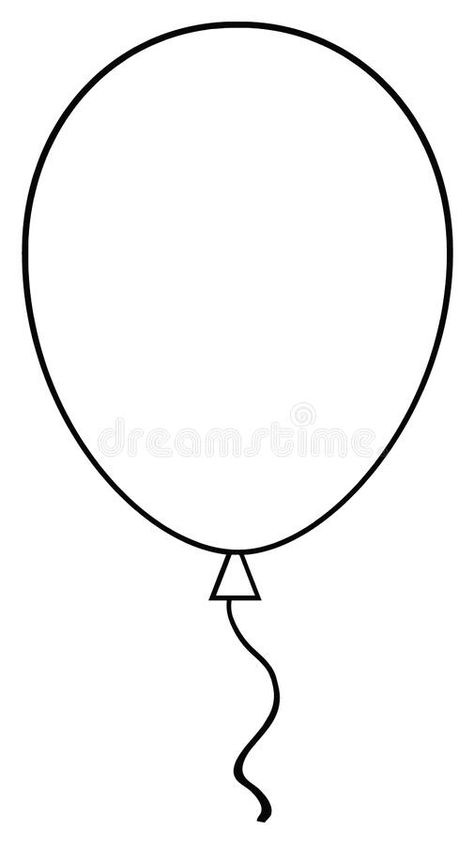 Black And White Line Art Balloon. Vector Illustration Isolated On White Backgrou #Sponsored , #AD, #SPONSORED, #Line, #Black, #Isolated, #Art Ballon Black And White, Balloon Coloring Pages Free Printable, Balloon Printable Templates, Balloon Clipart Black And White, Balloon Template Free Printable, Ballon Template, Balloon Crafts Preschool, Valentines Toddler Activities, Ballon Images