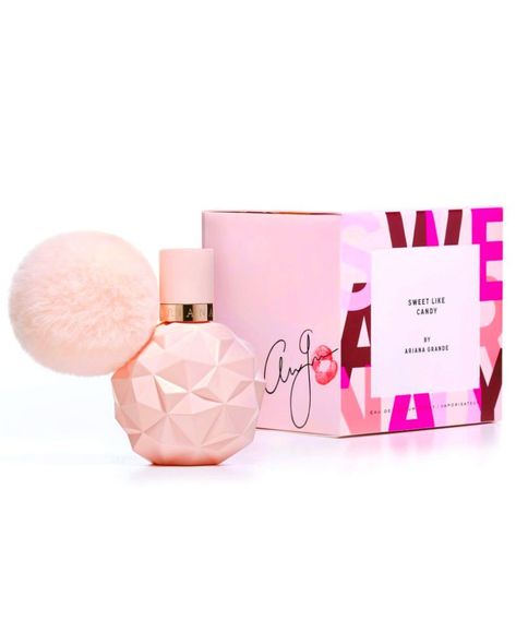 Fragrance Branding, Ariana Grande Sweet Like Candy, Wine Basket Gift Ideas, Wine Basket Gift, Ariana Merch, Candy Perfume, Koleksi Makeup, Basket Gift Ideas, Ariana Perfume