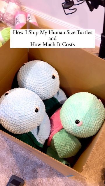 Jumbo Turtle Crochet Pattern Free, Crochet By Genna, Plushies Squishmallows, Crochet Cute, Handmade Plushies, Crochet Turtle, The Turtles, Moving Boxes, So Many Questions