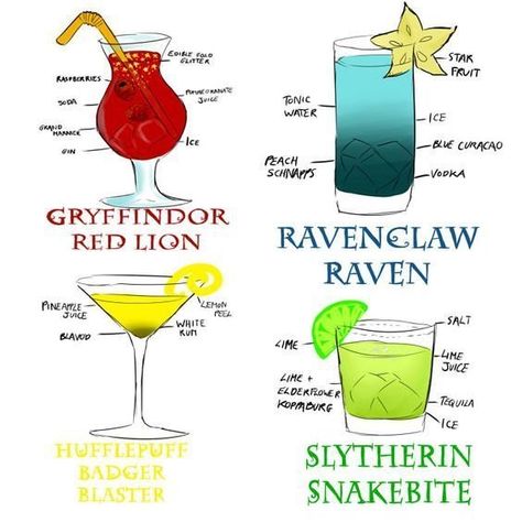 Potions Cocktails, Harry Potter Motto Party, Harry Potter Cocktails, Harry Potter Drinks, Harry Potter Marathon, Tapeta Harry Potter, Harry Potter Theme Party, Harry Potter Food, Festa Harry Potter