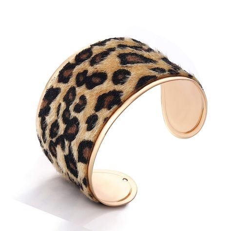 PRICES MAY VARY. Title: LIAO Jewelry Leopard Cuff Bracelet for Women Horse Hair Leather Wide Gold Open Bangle Bracelets. Product Type: Departments > Women > Jewelry > Bracelets > Cuff Open Bangle Bracelet, Daily Jewelry, Printed Jewelry, Open Bangle, Wide Bracelet, Cuff Bangle Bracelet, Wide Cuff, Pandora Bracelet, Horse Hair