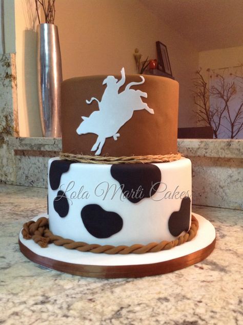 Cowboy Theme Birthday Cake, My First Rodeo Cake Boy, First Rodeo Birthday Cake Boy, How The West Was One Cake, Western Bday Cake, Rodeo Theme Birthday Cake, First Rodeo Birthday Boy Cake, Bull Rider Cake, How The West Was One Birthday Cake