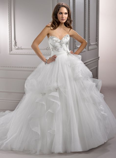 Large View of the Angela Bridal Gown Corset Top Wedding Dress, Dramatic Wedding Dress, Wedding Dress 2013, Empire Wedding Dress, Organza Wedding Dress, Maggie Sottero Wedding Dresses, Wedding Dresses 2014, 2015 Wedding Dresses, Cute Wedding Dress