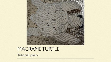 Macrame Turtle, How To Macrame, Macrame Tutorials, Diy Macrame Plant Hanger, Macrame Wall Hanging Diy, Wall Hanging Diy, Diy Macrame, Macrame Tutorial, Macrame Art