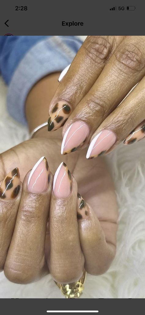 Short Fall Acrylic Nails Almond, Diy Leopard Nails, Almond Nails Trendy Fall 2024, Rap Concert Nails Ideas, Structured Manicure, Leopard Nail Designs, Classy Almond Nails, Hot Nail Designs, Summer Gel Nails