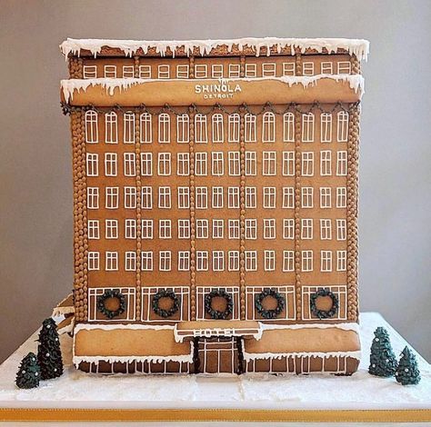 Start Own Business, Ginger House, Shinola Detroit, Gingerbread Cake, Christmas 2019, Christmas Gingerbread, Cake Creations, Deck The Halls, Royal Icing