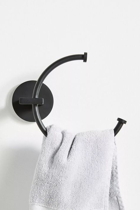 Bridgette Towel Ring | Anthropologie Bathroom Hand Towel Holder, Bath Hooks, Shower Rings, Latest Bathroom, Unique Cabinets, Metal Lamp Shade, Hand Towel Holder, Hand Towels Bathroom, Towel Ring