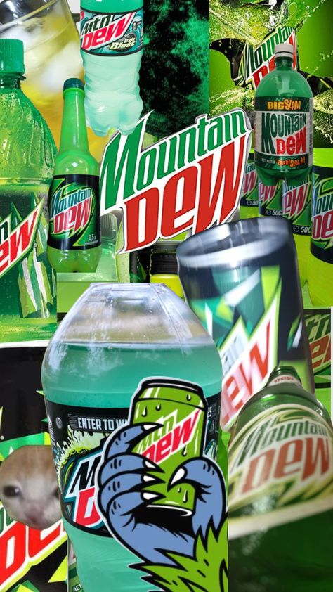 Mtn Dew Wallpaper, Mtn Dew Aesthetic, Mountain Dew Wallpaper, Mountain Dew Aesthetic, Dew Aesthetic, Soda Wallpaper, Mnt Dew, Mt Dew, Fav Drink