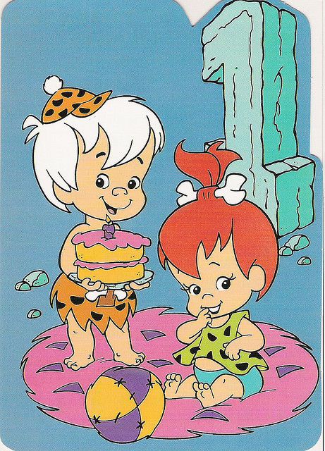 Flintstones | The Flintstones Pebbles & Bamm-Bamm greeting card, 1994 | Flickr ... Flintstones Pebbles, Flintstone Cartoon, Pebbles And Bam Bam, Pebbles Flintstone, Bamm Bamm, Hanna Barbera Cartoons, The Flintstones, Classic Cartoon Characters, Saturday Morning Cartoons