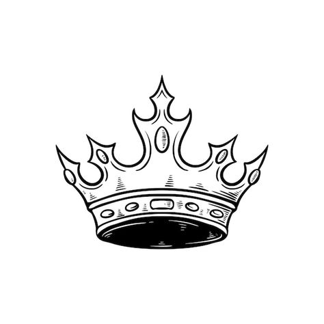 Evil Crown Drawing, Crystal Crown Drawing, Prince Crown Drawing, Kings Crown Drawing, Crown Art Drawing, Crown Drawings, Diamond Crown Tattoo, Kingdom Drawing, King Background