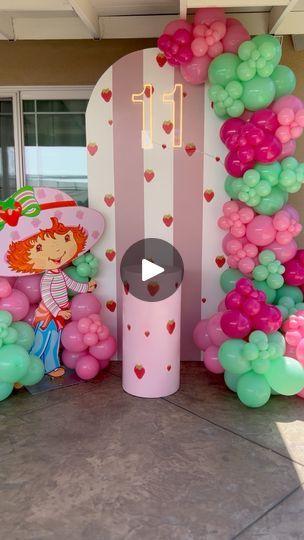 Strawberry Shortcake 🍓 11th Birthday  #luxuryballoons  #strawberry  #strawberryshortcake  #BeberlyHills #firstbirthdayparty #partyideas  #strawberryballoons Padi's Party Supplies | Liliana Benitez | TELL YOUR STORY music by Ikson™ · Paradise Strawberry Shortcake Party Supplies, Strawberry Shortcake Birthday Cake, Story Music, Strawberry Shortcake Birthday, Strawberry Shortcake Party, Balloon Display, Tell Your Story, 11th Birthday, Baby Birthday