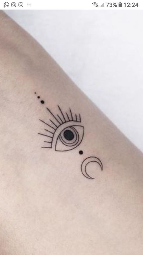 Boho Evil Eye Tattoo, Boho Eye Tattoo, Evil Eye Chest Tattoo, Intuition Eye Tattoo, Minimalist Symbols, Third Eye Tattoos, Protection Tattoo, Small Tattoos For Women, Evil Eye Tattoo