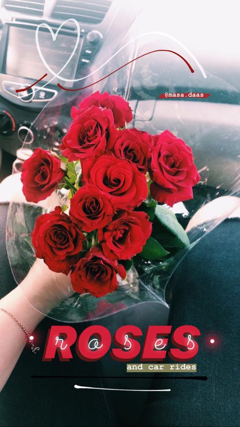 Rose Flower Instagram Story Ideas, Roses Instagram Story, Romantic Instagram Story, Flower Instagram Story, Flowers Instagram Story, Rose In Hand, Ripped Black Jeans, Romantic Boyfriend, Boyfriend Instagram