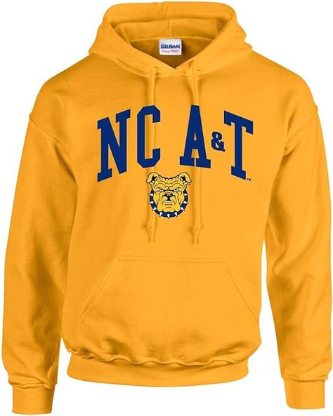 NC A&T Aggie Hoodie College Crewneck Sweatshirts, Branded Sweatshirts, Toddler Tees, College Outfits, State University, Long Sleeve Sweatshirts, Branded T Shirts, Ncaa, Hooded Sweatshirt