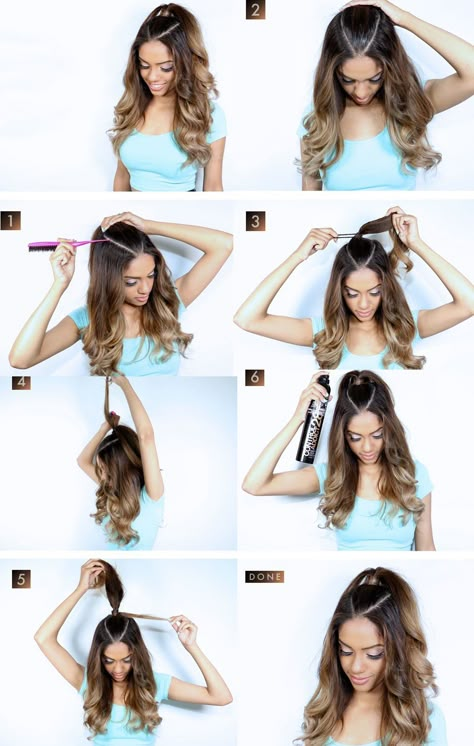 Tutoriales para logra peinados para ir a la universidad Lazy Girl Hairstyles, Hair Upstyles, Peinados Fáciles Para Cabello Corto, Easy Hairstyle, Chic Hairstyles, Trending Hairstyles, Hairstyles For School, Hair Hacks, Hair Lengths