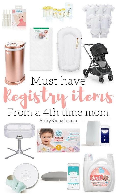 Must Have Baby Registry Items from a 4th time mom!  Everything you neeed to register for to survive the first year of motherhood and babyhood! Must Have Baby Registry Items, Baby Items Must Have, Best Baby Registry, Baby Registry Essentials, Baby Registry Checklist, Registry Checklist, Baby Registry Items, Baby Registry Must Haves, Registry Items