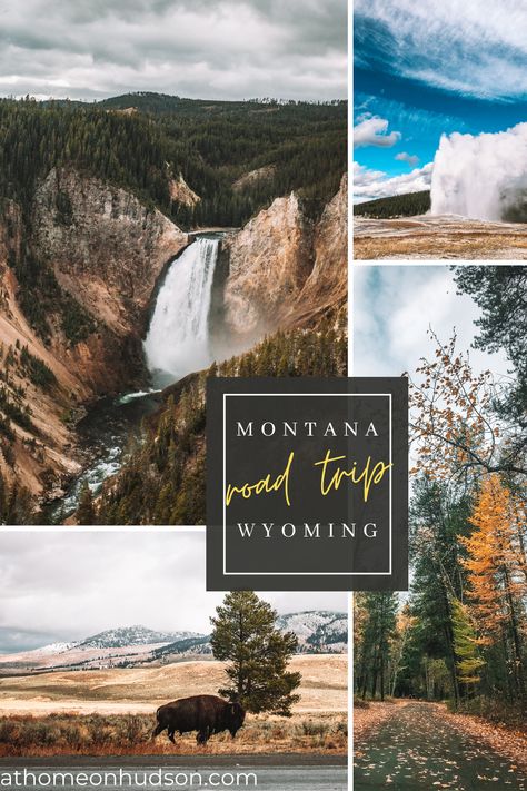 Want to visit Yellowstone, Grand Teton, and Glacier National Park? Check out Montana and Wyoming national park road trip guide! #Yellowstone #YellowstoneNationalPark #GrandTeton #GrandTetonNationalPark #GlacierNationalPark Road Trip Glacier National Park To Yellowstone, Road Trip To Glacier National Park, Yellowstone Loop Map, Wyoming And Montana Road Trip, Yellowstone And Glacier Road Trip, What To Do In Yellowstone National Park, Wyoming Montana Road Trip, Vacation Montana, Wyoming Travel Road Trips