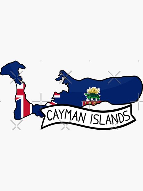 Cayman Islands Map, Cayman Islands Flag, Map Sticker, Island Map, Cayman Islands, Flag, Map, For Sale, Quick Saves