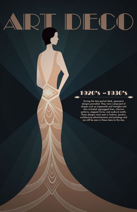 Art Deco Poster on Behance 1920s Art Deco Fashion, Art Deco Graphic Design 1920s, 1920 Fashion Illustration, Art Deco Fashion Modern, Art Deco Illustration 1920s, 1920s Art Deco Aesthetic, Prom Poster Design, Art Deco Illustration Graphics, Art Deco Woman Illustration