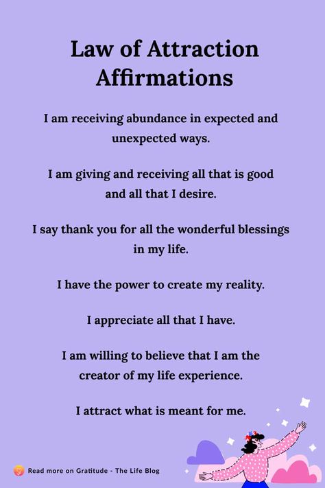 110 Law of Attraction Affirmations For Your Dream Life Attraction Affirmations, Gratitude Affirmations, Law Of Attraction Money, Daily Positive Affirmations, Wealth Affirmations, Morning Affirmations, Law Of Attraction Affirmations, Manifesting Money, Law Of Attraction Quotes