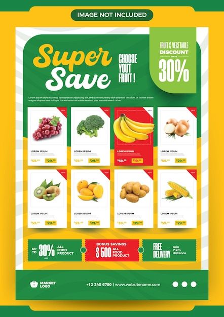 Grocery Discount Poster, Price Catalogue Design, Product Price List Design, Easter Campaign, Agriculture Design, Product Catalog Template, Grocery Ads, Price List Design, Discount Design