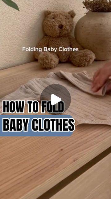 How To Folding on Instagram: "Follow @howtofolding for more content like this!
How to Fold baby clothes
#organization #organizing #closetorganization #folding #home #hacks #organising #storagehacks #howtofold" How To Fold Newborn Onsies, Folding Infant Clothes, Onesie Folding Hack, How To Fold Burp Cloths, Folding Toddler Clothes, Best Way To Fold Baby Clothes, Fold Baby Socks, How To Fold Baby Sleepers, Folding Newborn Clothes