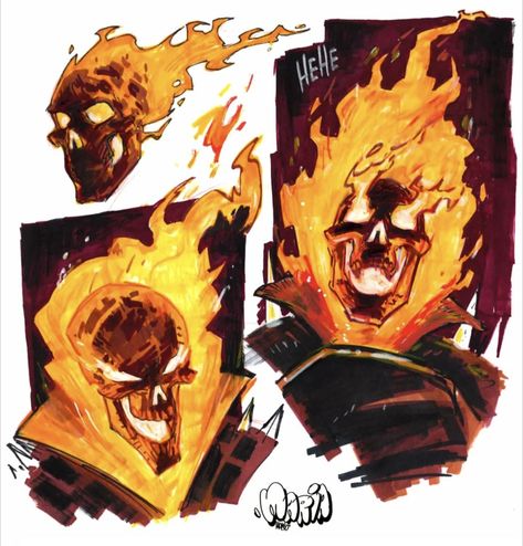 Teen Titans Drawings, Ghost Rider Drawing, Ghost Rider 2, Pokemon Zoroark, Marvel Characters Art, Dope Cartoon Art, Marvel Comic Character, Gundam Art, Horror Comics