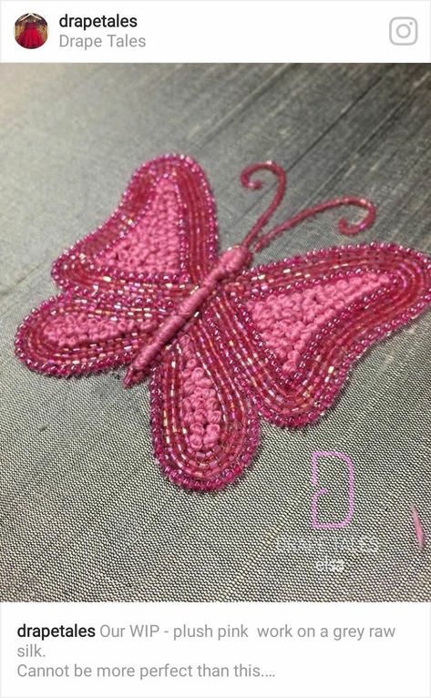 Beads Work Embroidery Design, Buta Design Hand Work, Simple Bead Embroidery Designs, Aari Work Designs Pattern, Aari Design, Ideas Embroidery, Birds Embroidery Designs, Hand Beaded Embroidery, Simple Embroidery Designs