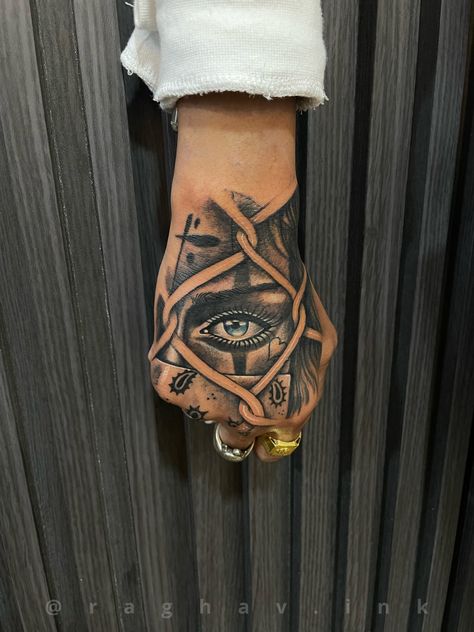 Man’s Hand Tattoo, All Seeing Eye Tattoo Men, Eye Tattoo On Hand, Cool Hand Tattoos For Men, Hand Tattoo Designs Men, Hand Tattoo For Men, Eye Hand Tattoo, Hand Eye Tattoo, Hand Tattoos For Men