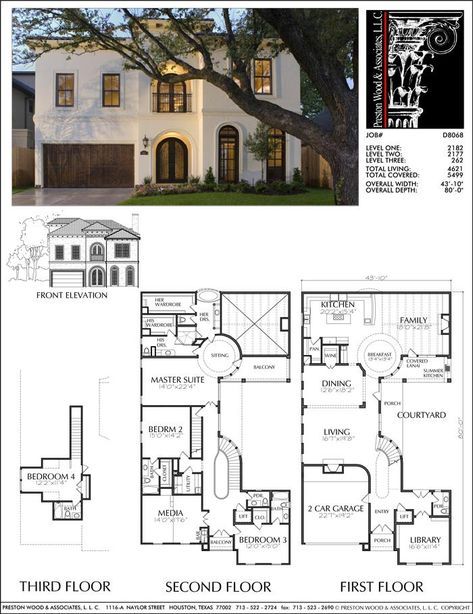 Unique Two Story House Plan, Floor Plans for Large 2 Story Homes, Desi – Preston Wood & Associates 2 Story Home Design, Multi Story House Plans, Spanish Two Story House, Unique House Floor Plans, Modern Mediterranean Homes Floor Plans, Modern Floor Plans 2 Story, Best Floor Plans Two Story, Modern Spanish House Plans, Large House Floor Plans