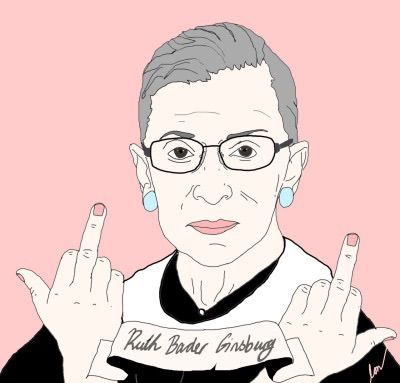 Justice Ruth Bader Ginsburg "celebrates" International Women's Day in a Clear Statement❗️ {no citation provided...} Feminism Art, Paint Tips, Notorious Rbg, Dorm Posters, Grl Pwr, Ruth Bader Ginsburg, Picture Collage Wall, Girls Rules, Badass Women