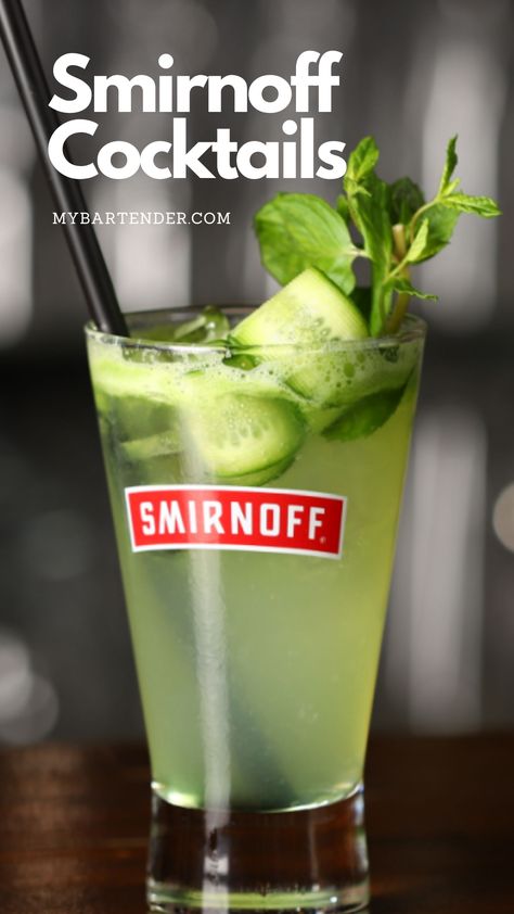 Smirnoff Cocktails Smirnoff Cocktails, Smirnoff Drinks, Smirnoff Cocktail, Lime Drinks, Vodka Lemonade, Rooftop Party, Garage Design, Cocktail Making, By The Beach