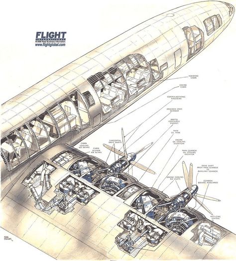 Exploded View, British Aircraft, Commercial Aircraft, Civil Aviation, Vintage Aircraft, Aircraft Design, Air Travel, Vintage Travel Posters, Military Aircraft